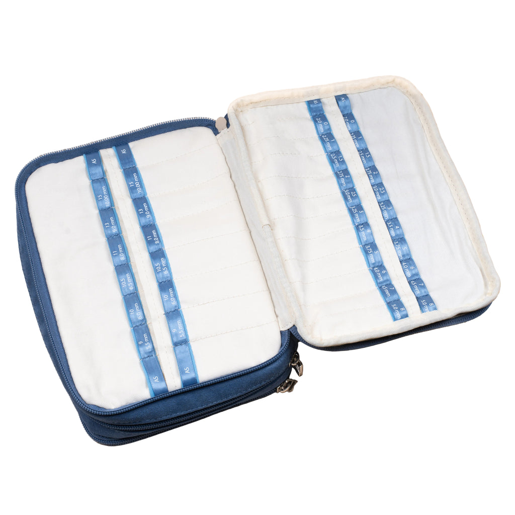 Blue Suede Needle Case