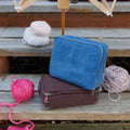 Blue Suede Needle Case