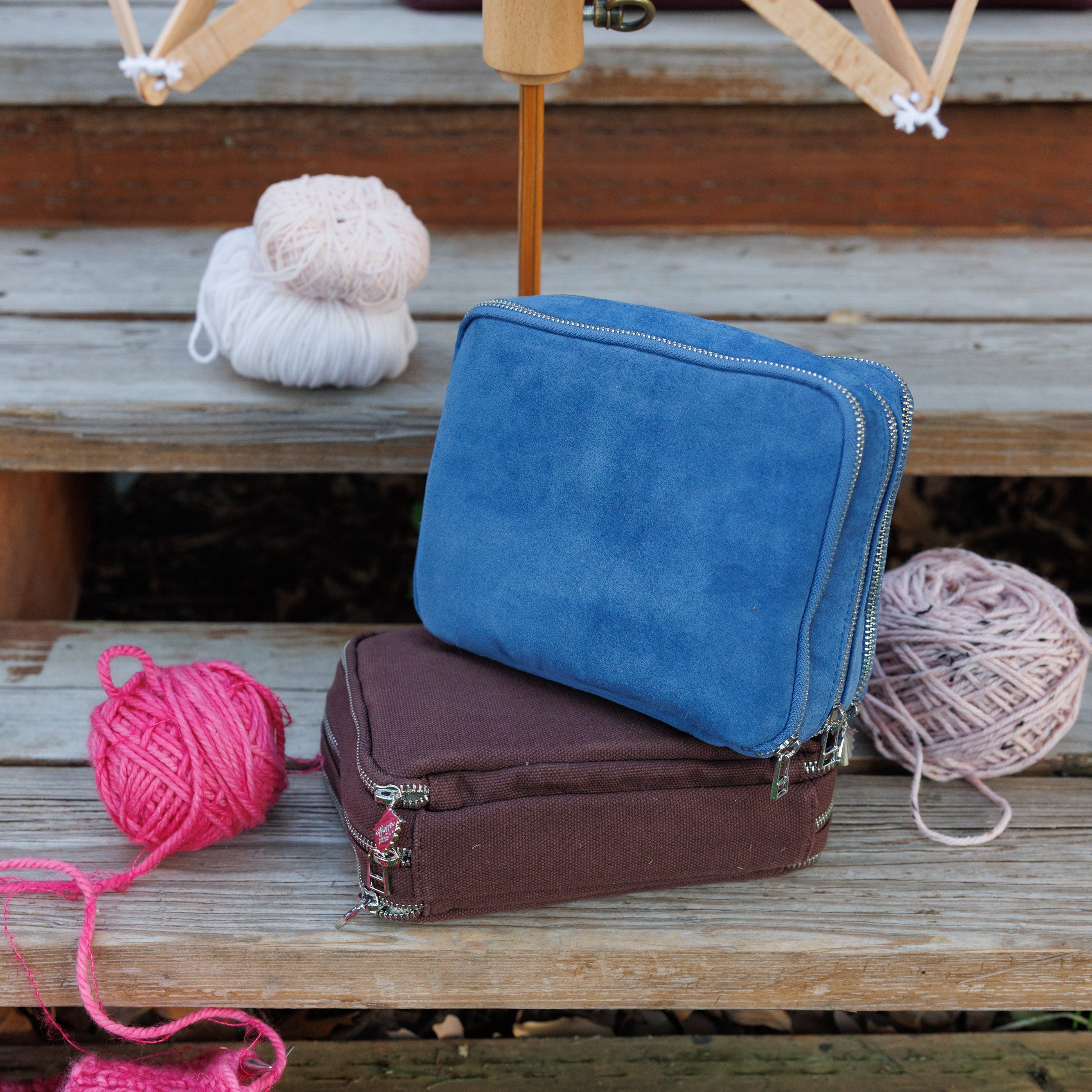 Suede Needle Case