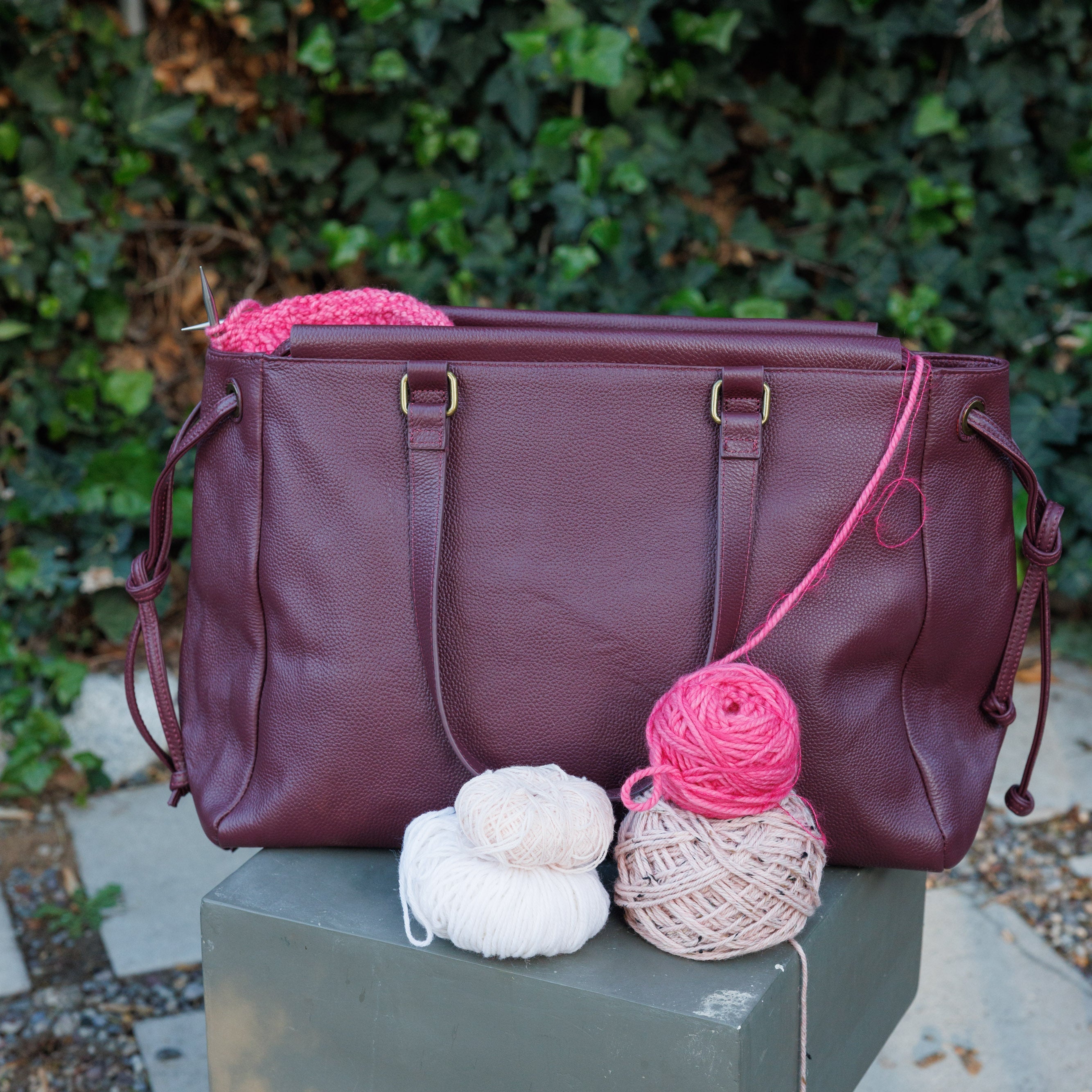 Leather Project Tote – Aunt Shelle