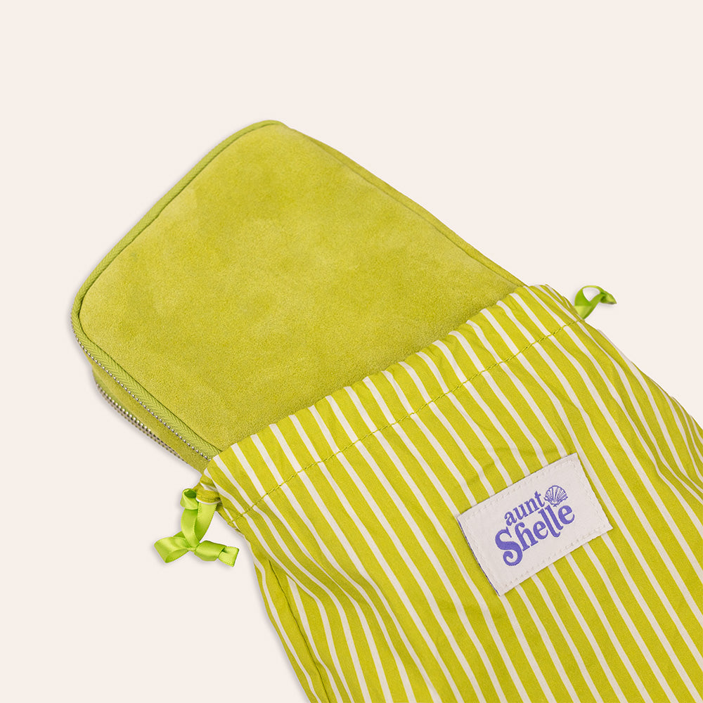 Green Suede Needle Case