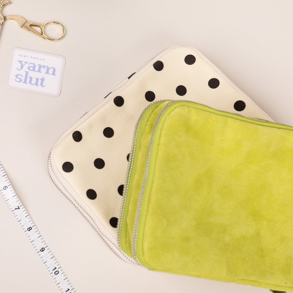 Green Suede Needle Case