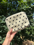 Polka Dot Canvas Needle Case