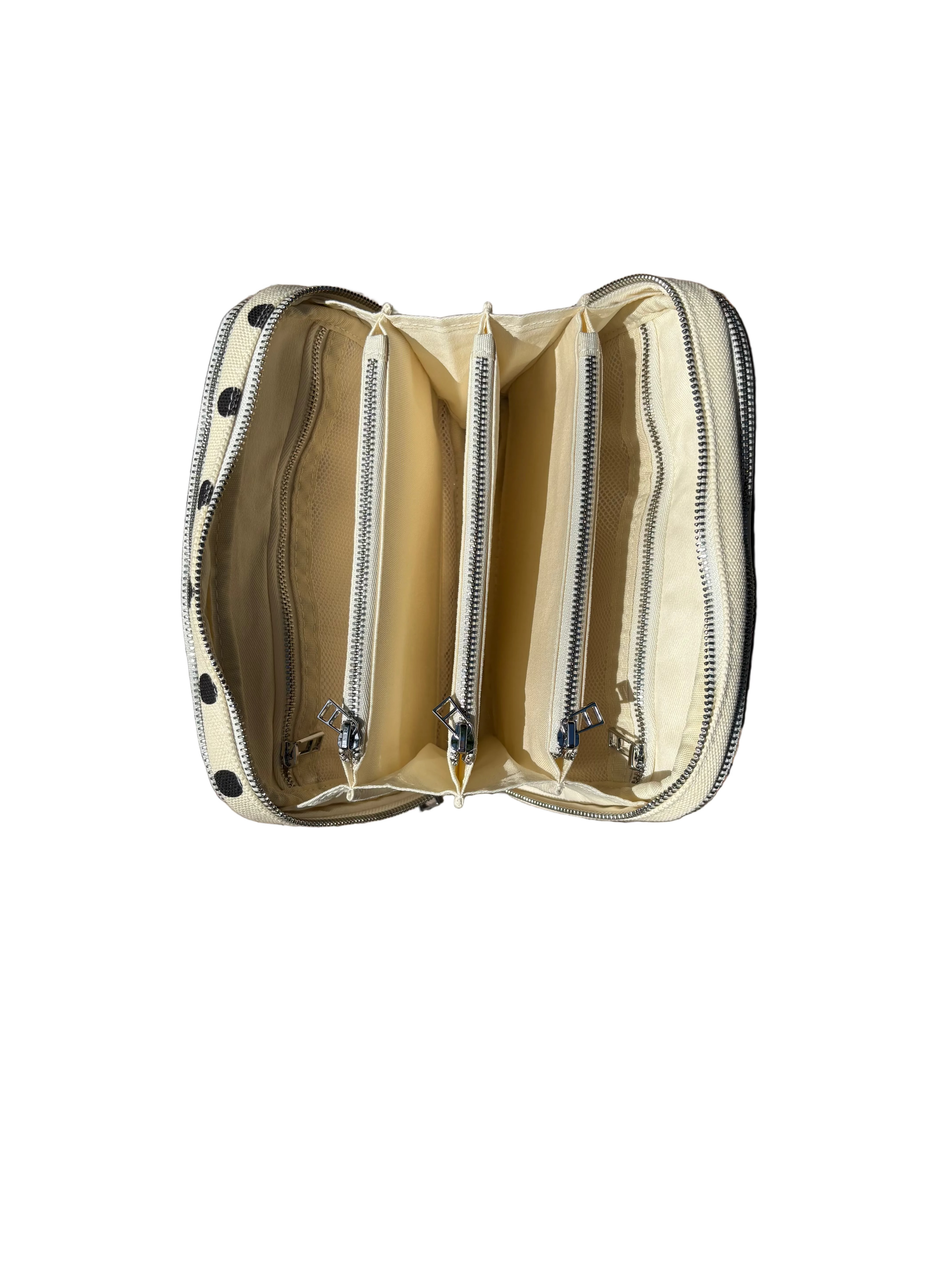 Polka Dot Canvas Needle Case