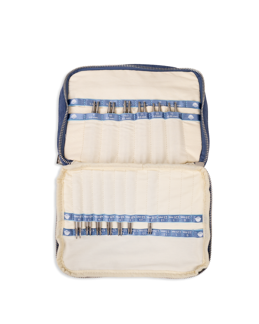 Blue Suede Needle Case