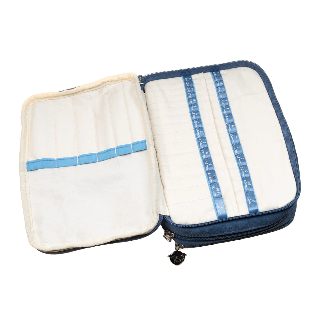 Blue Suede Needle Case
