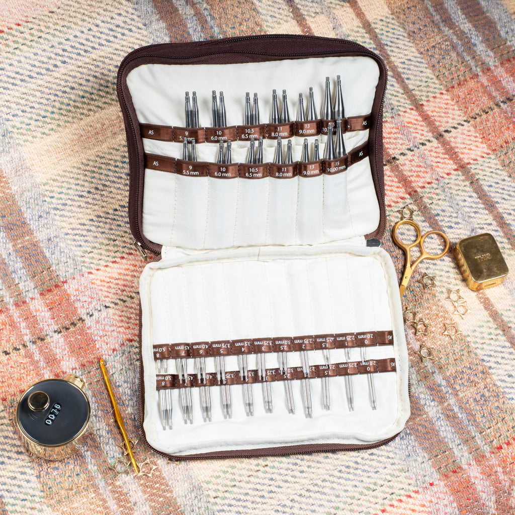 Brown Canvas Needle Case