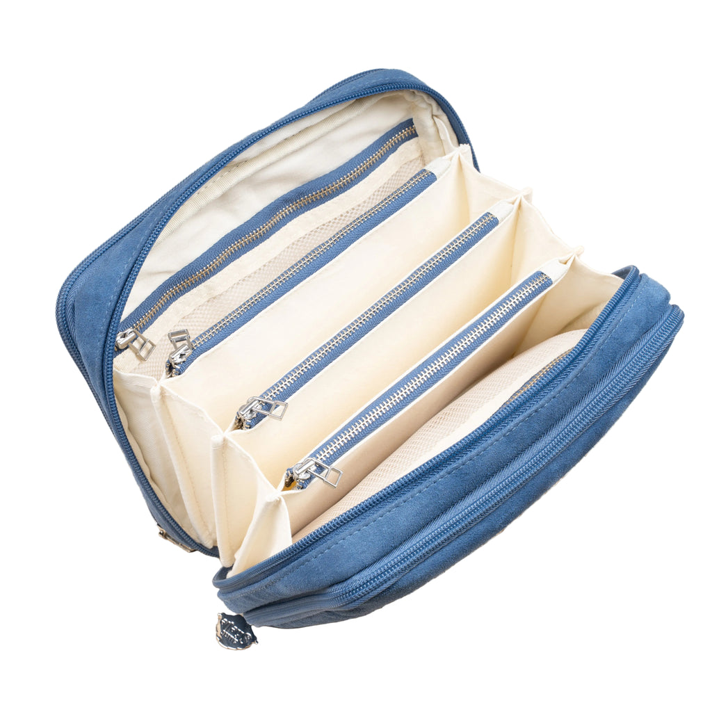 Blue Suede Needle Case